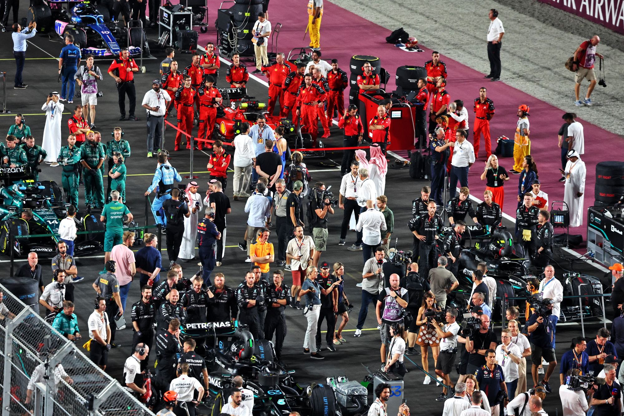 F1 Qatar GP starting grid
