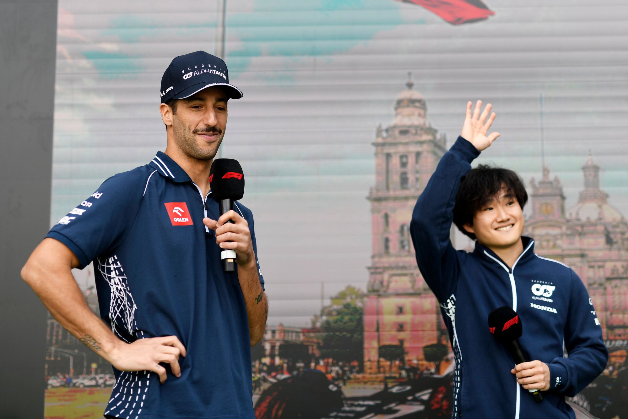 Daniel Ricciardo and Yuki Tsunoda, AlphaTauri, F1