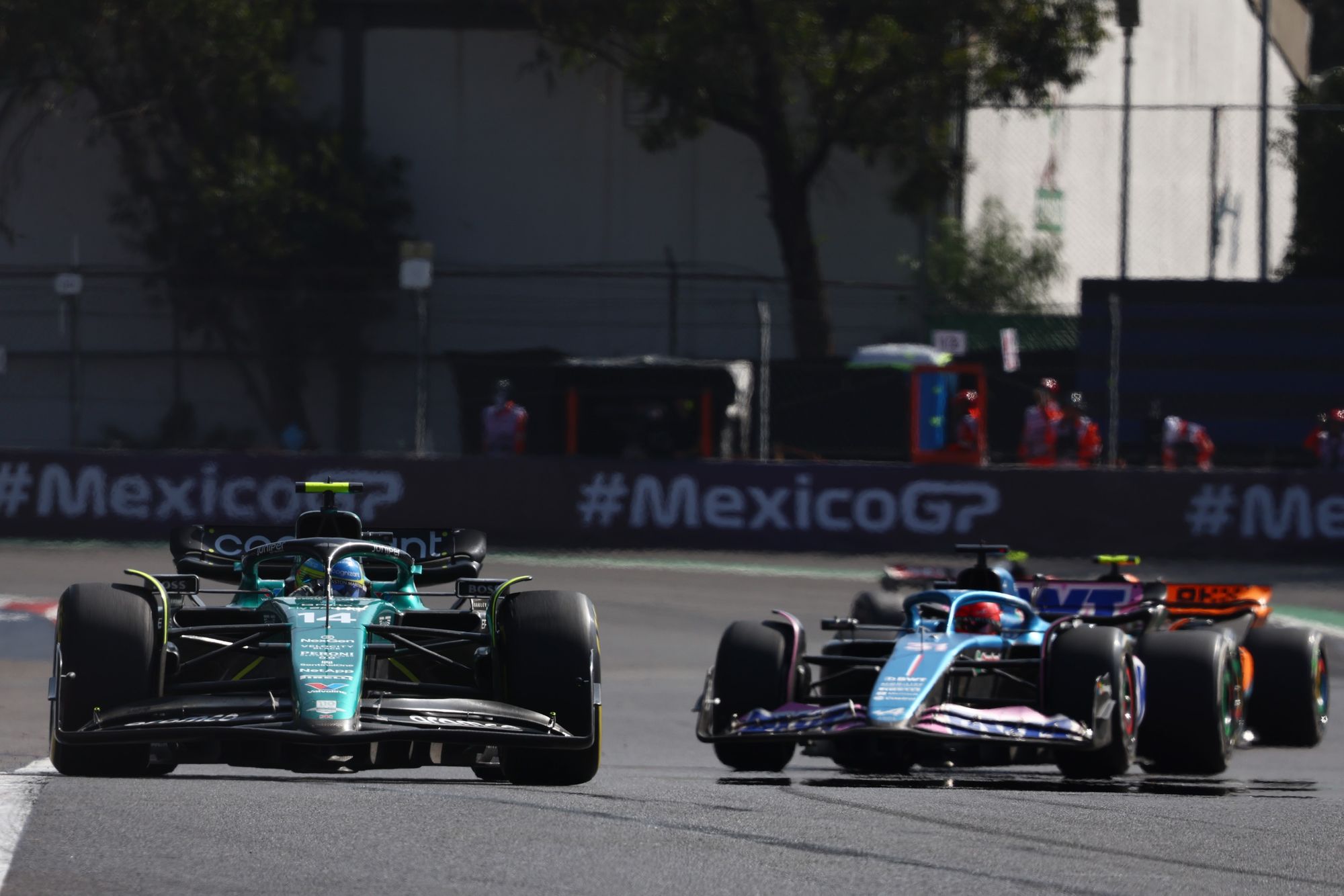 Fernando Alonso and Esteban Ocon, F1