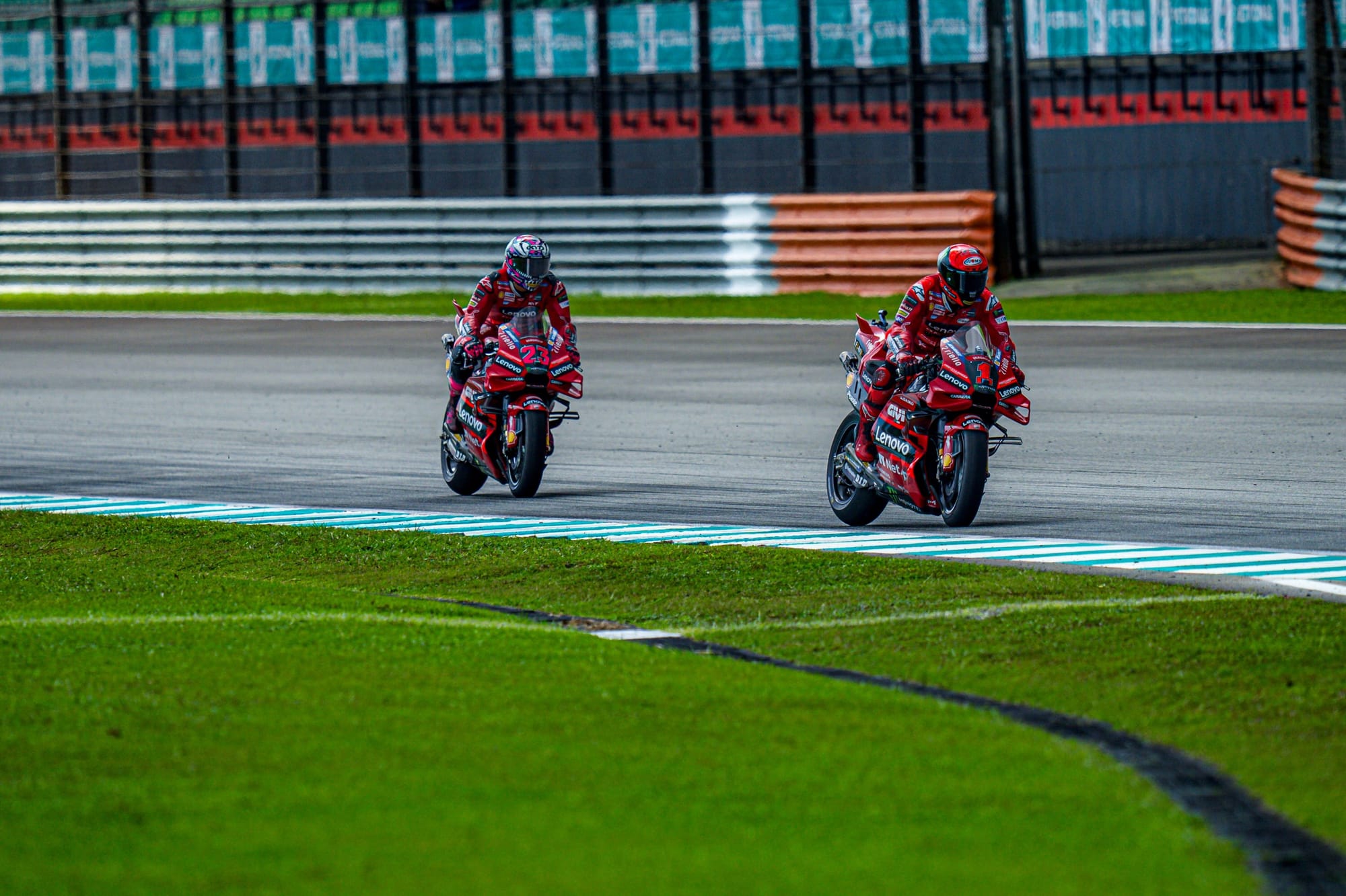 Pecco Bagnaia and Enea Bastianini, Ducati, MotoGP