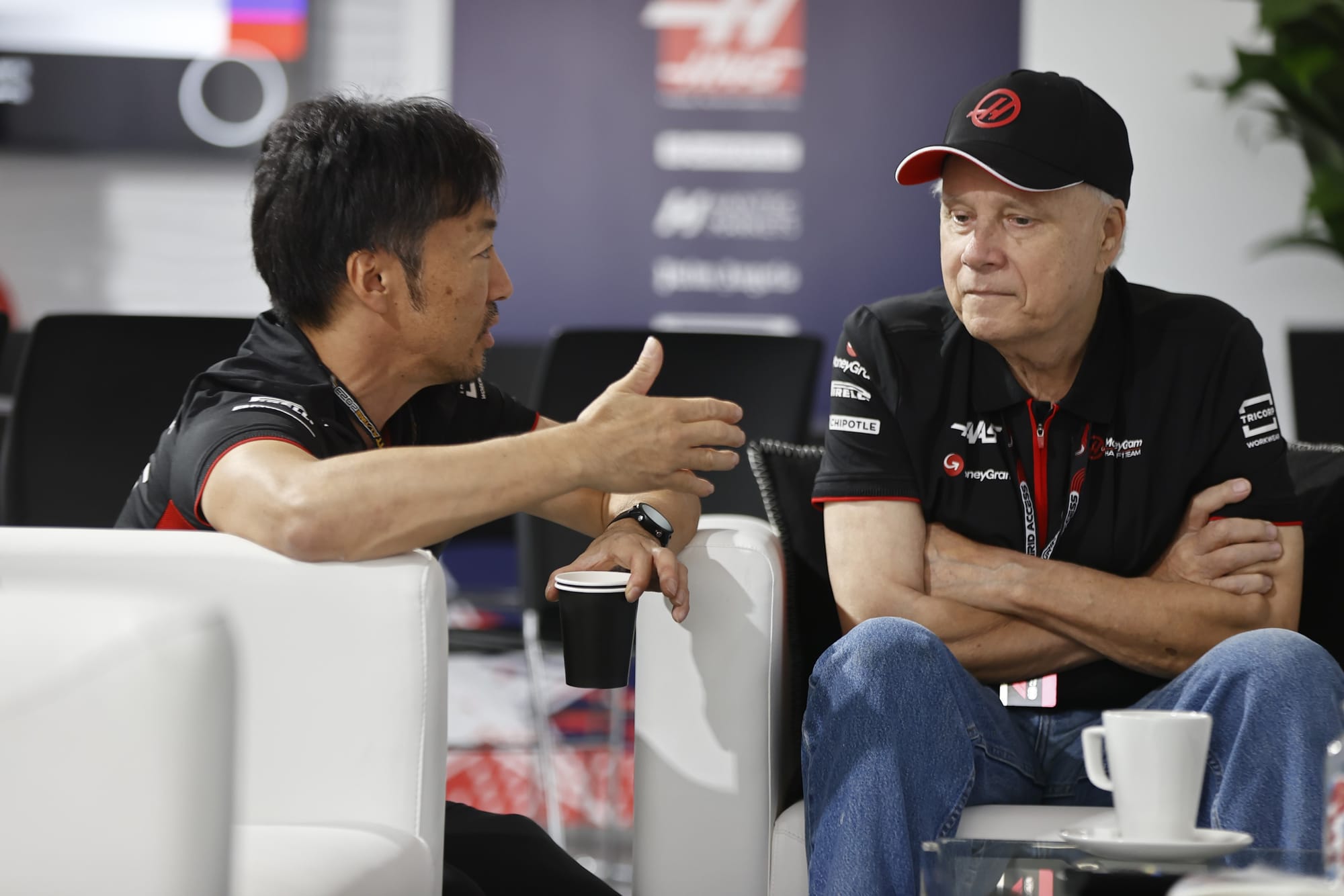 Ayao Komatsu and Gene Haas, Haas, F1