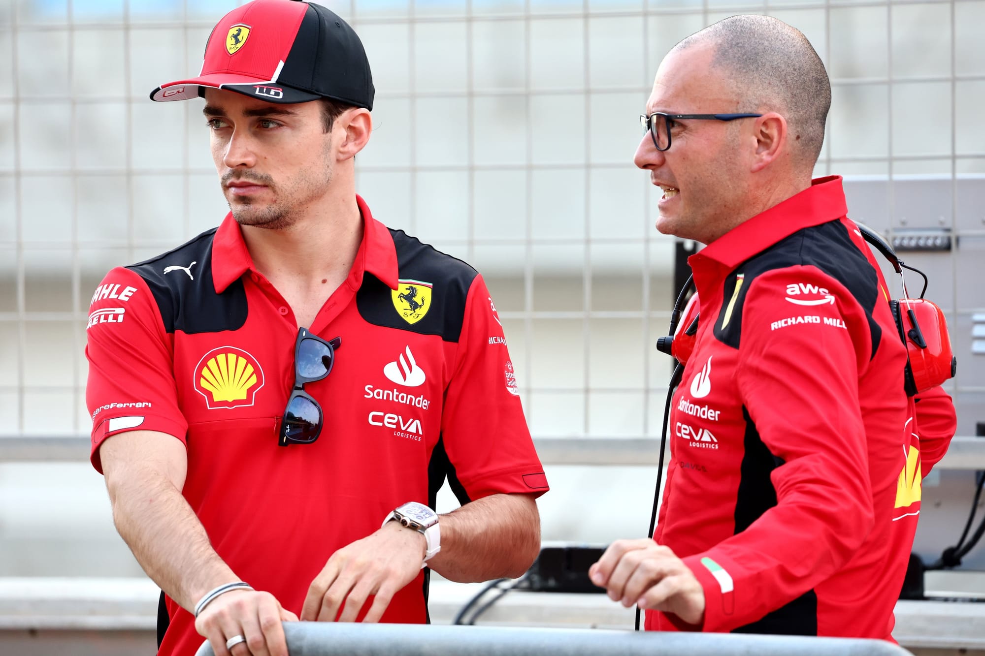 Charles Leclerc and David Sanchez, Ferrari, F1