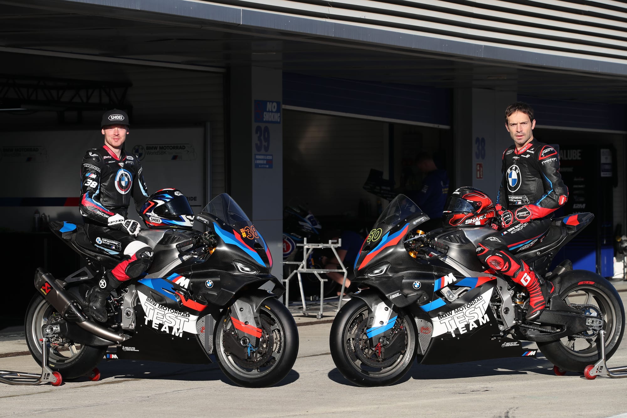 Bradley Smith and Sylvain Guintoli, BMW, WSBK