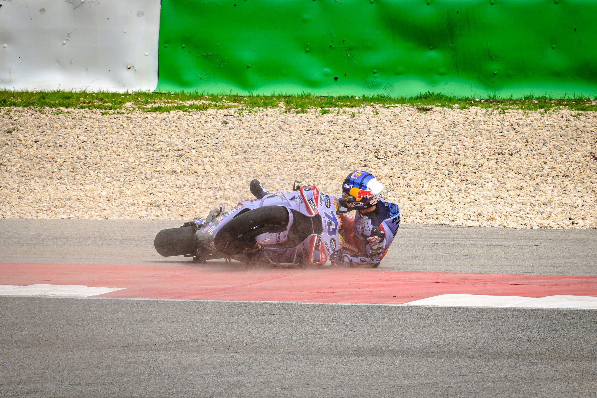 Alex Marquez crash, Gresini Ducati, MotoGP, Portuguese GP