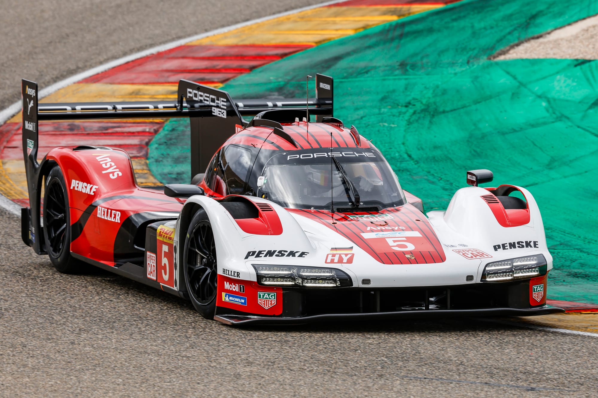 Sebastian Vettel tests the Porsche 963 at Aragon