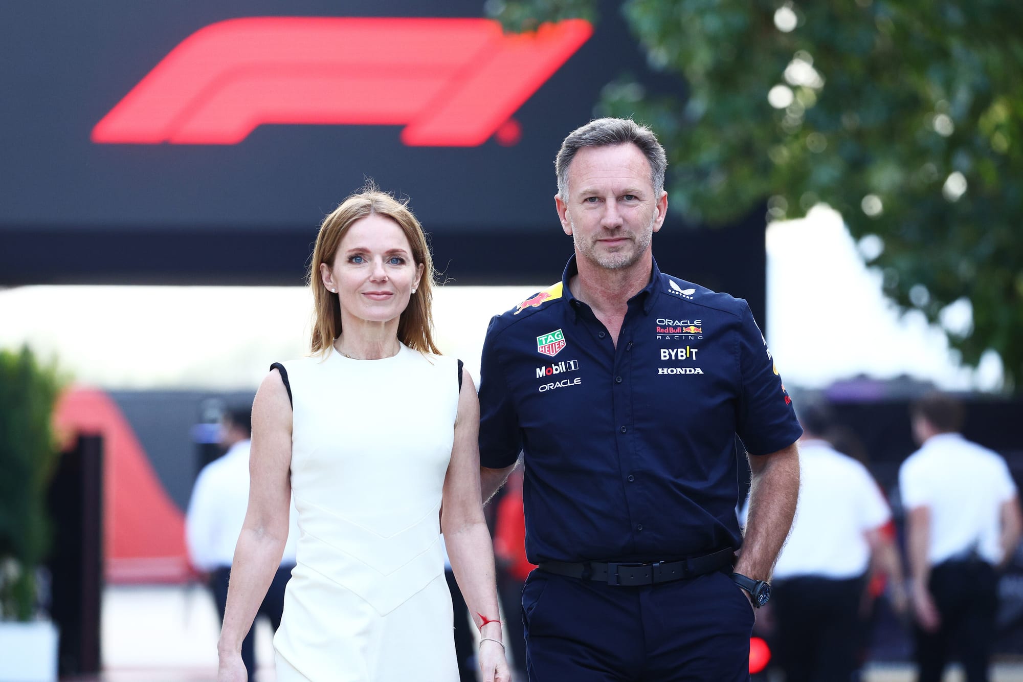 Geri Horner and Christian Horner, F1