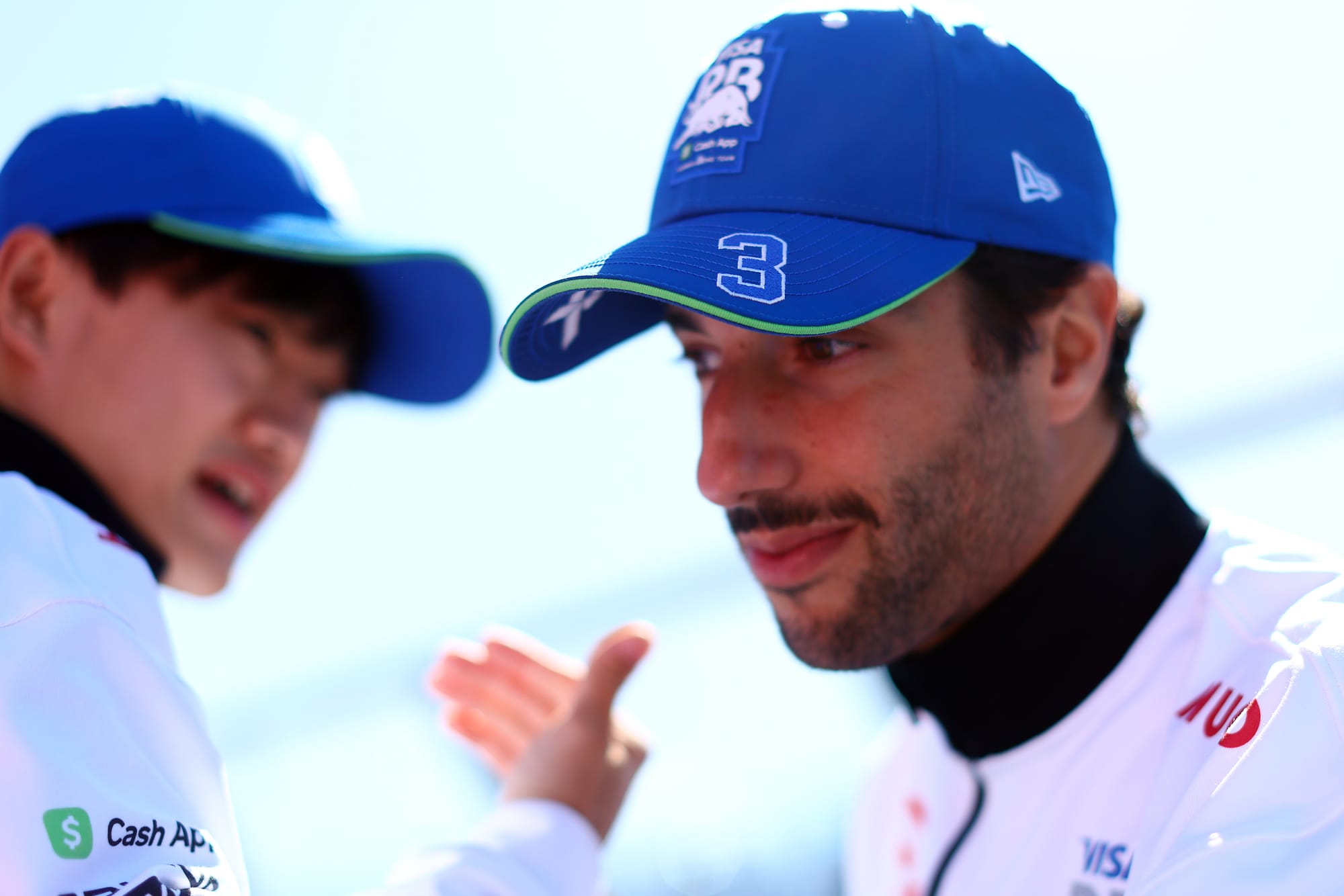 Daniel Ricciardo and Yuki Tsunoda