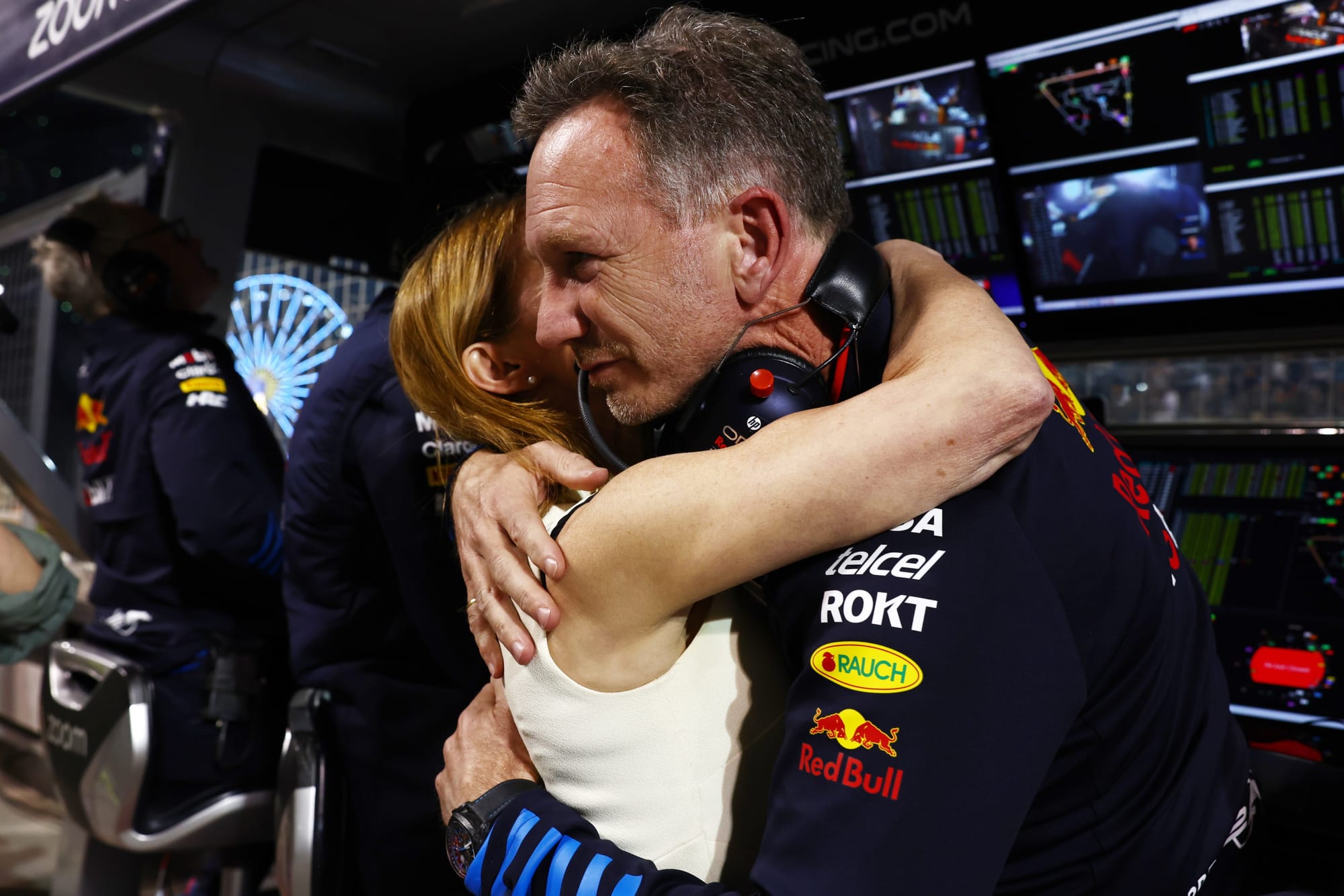 Geri Horner and Christian Horner, F1