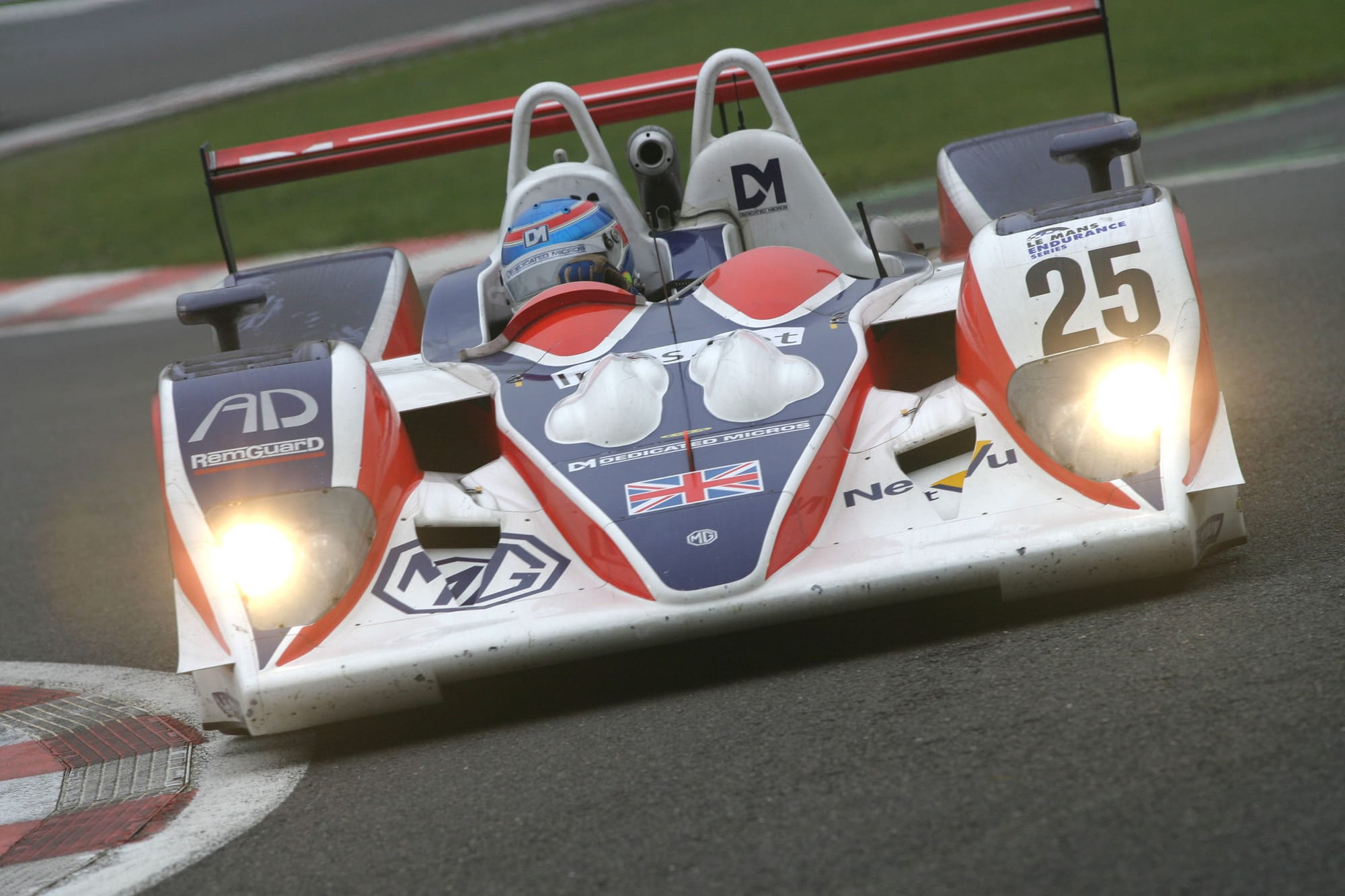 The MG Lola EX 264 in the Le Mans Endurance Series at Spa in 2005