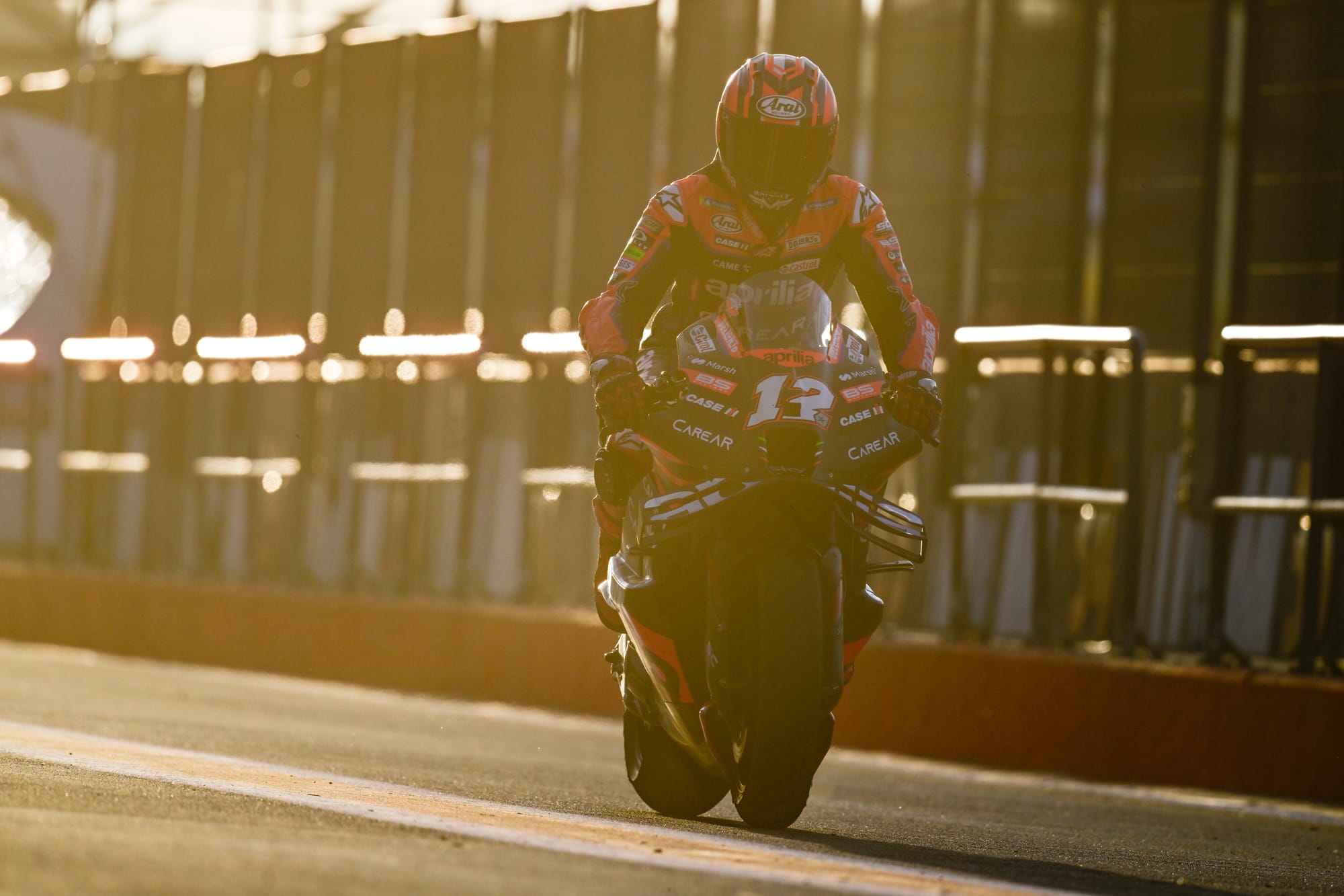 Maverick Vinales Aprilia Valencia testing 2023