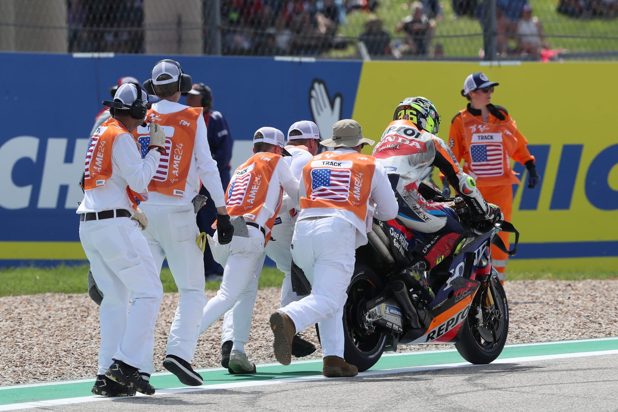 Joan Mir Honda crash Austin MotoGP 2024