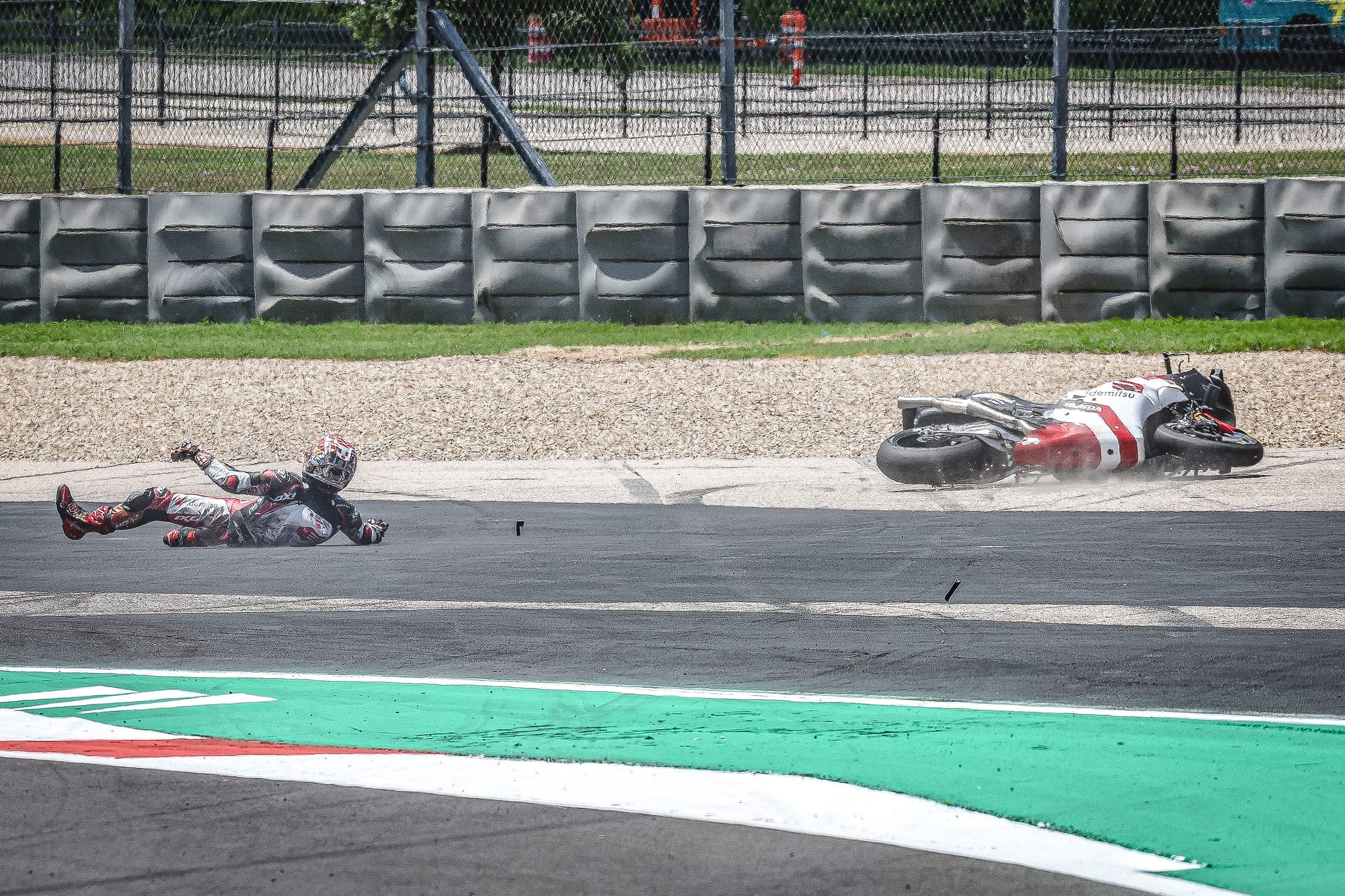 Taka Nakagami LCR Honda crash Austin MotoGP 2024