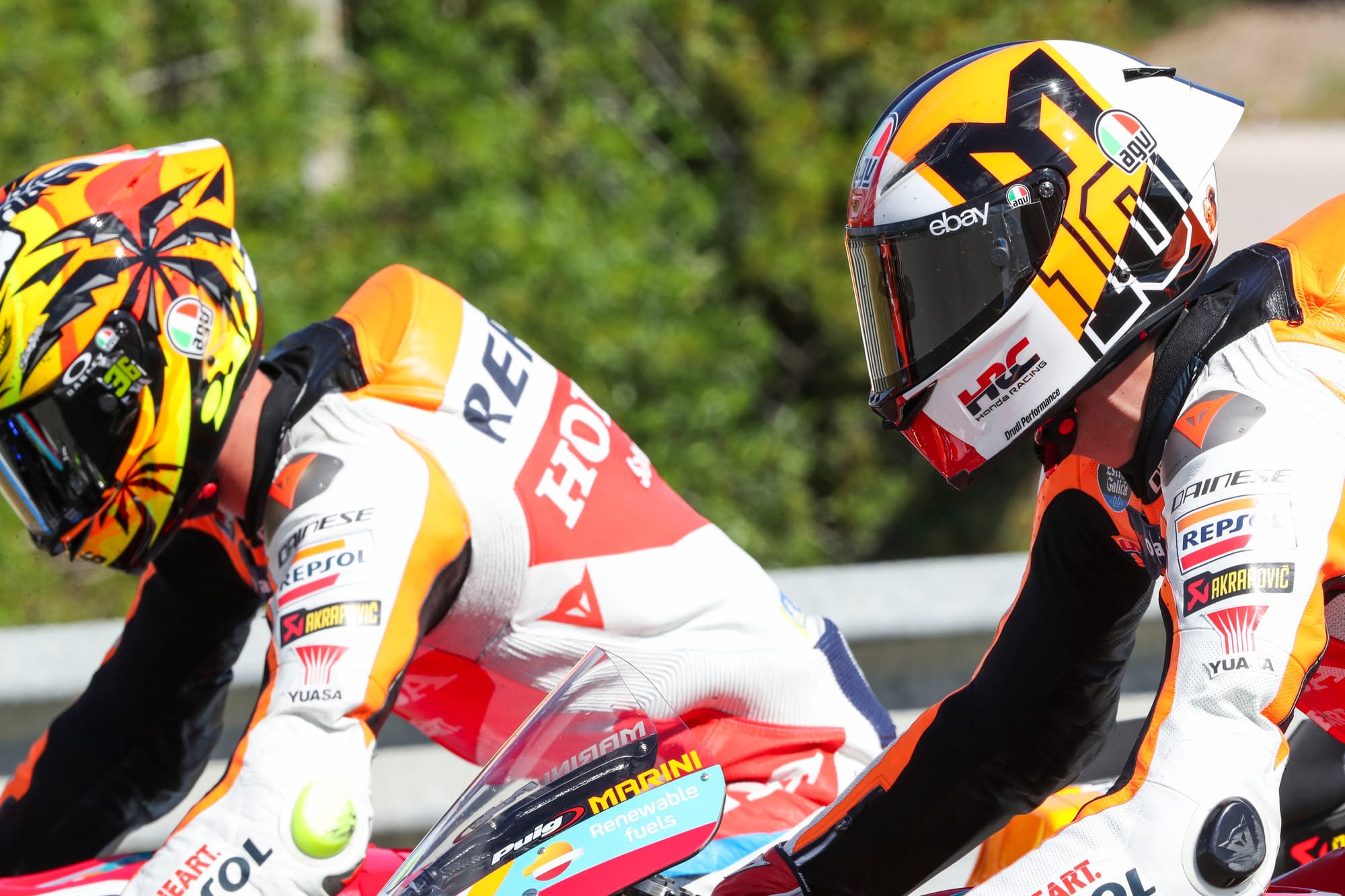 Joan Mir and Luca Marini, Honda, MotoGP