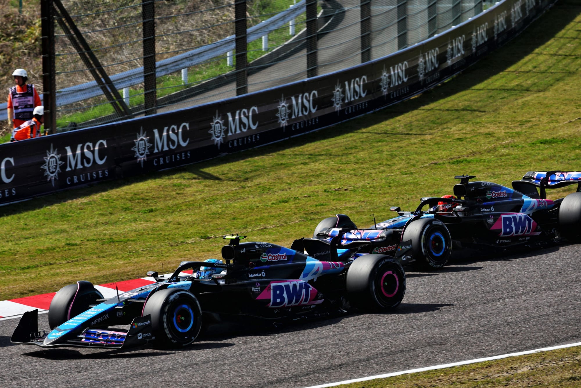 Pierre Gasly and Esteban Ocon, Alpine, F1