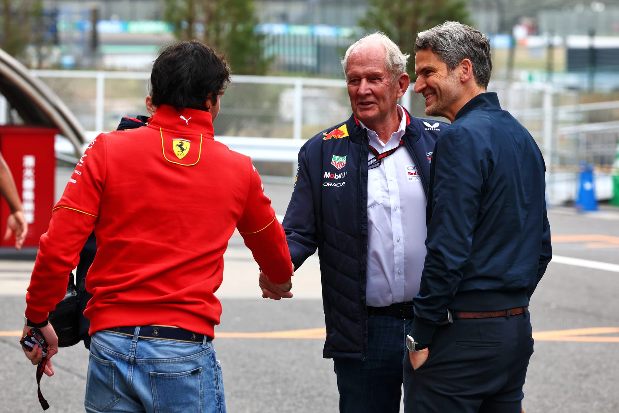 Carlos Sainz and Helmut Marko, F1