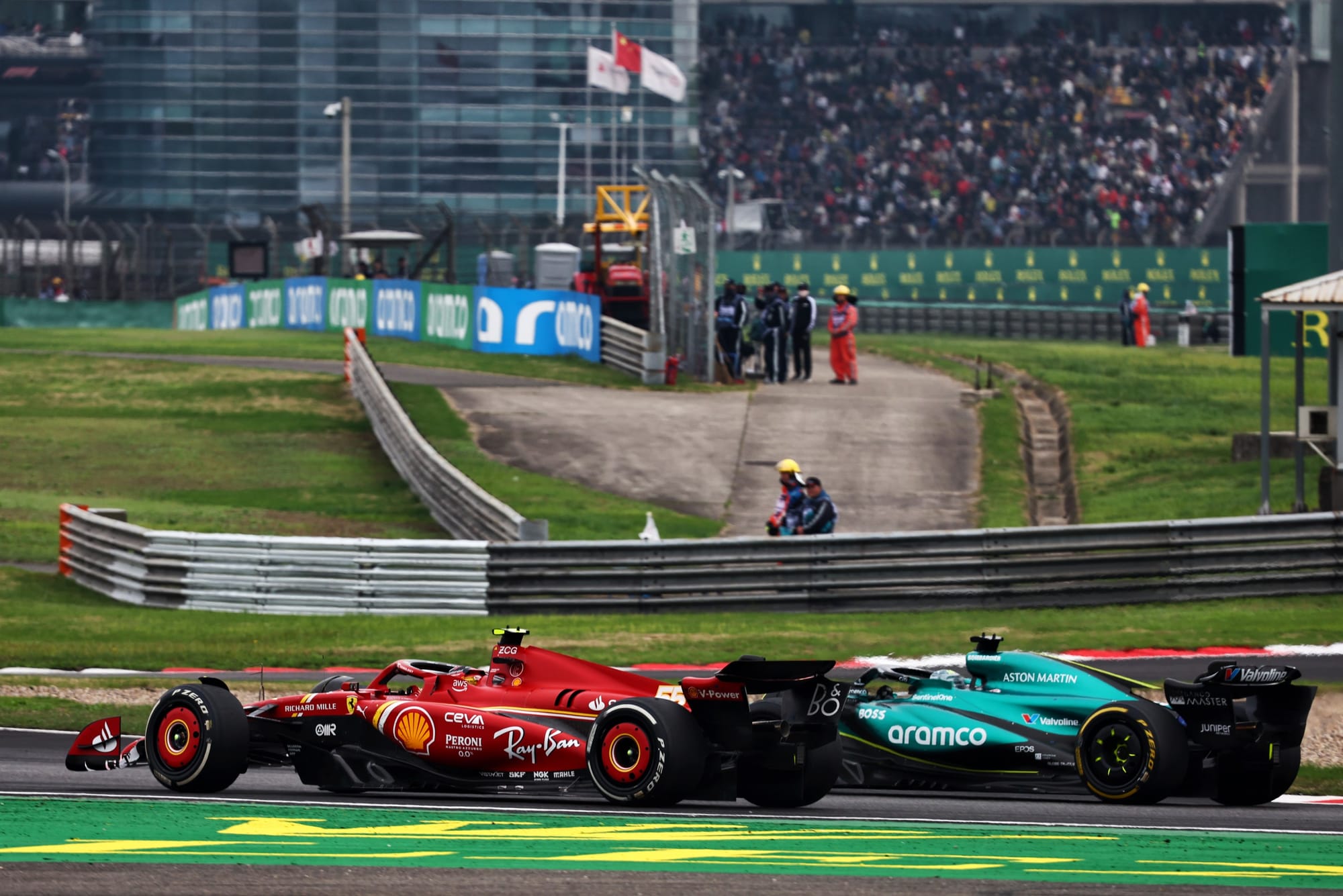 Ferrari and Aston Martin, F1