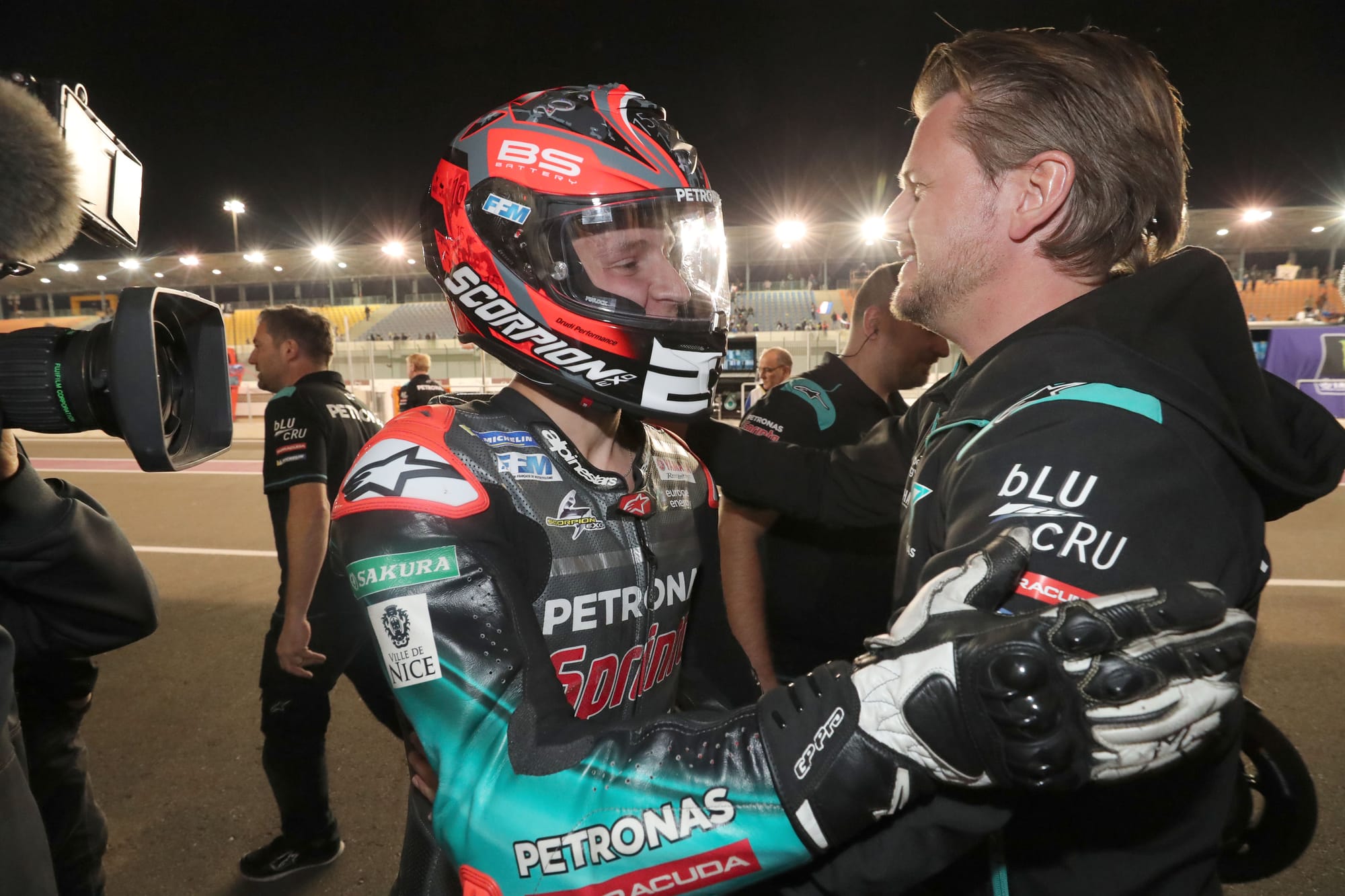 Fabio Quartararo and Johan Stigefelt, Petronas Yamaha, MotoGP