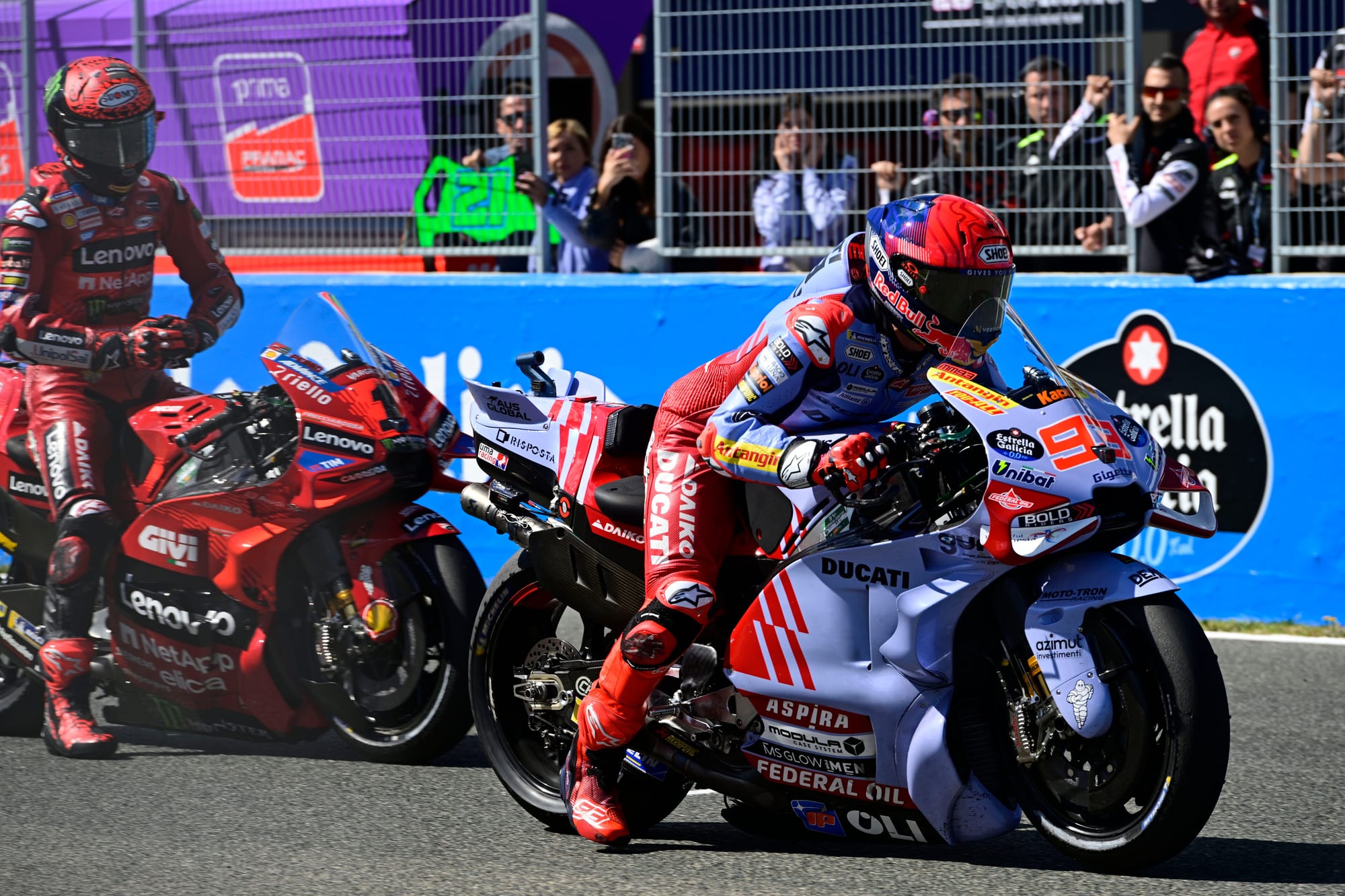 Marc Marquez and Pecco Bagnaia, MotoGP