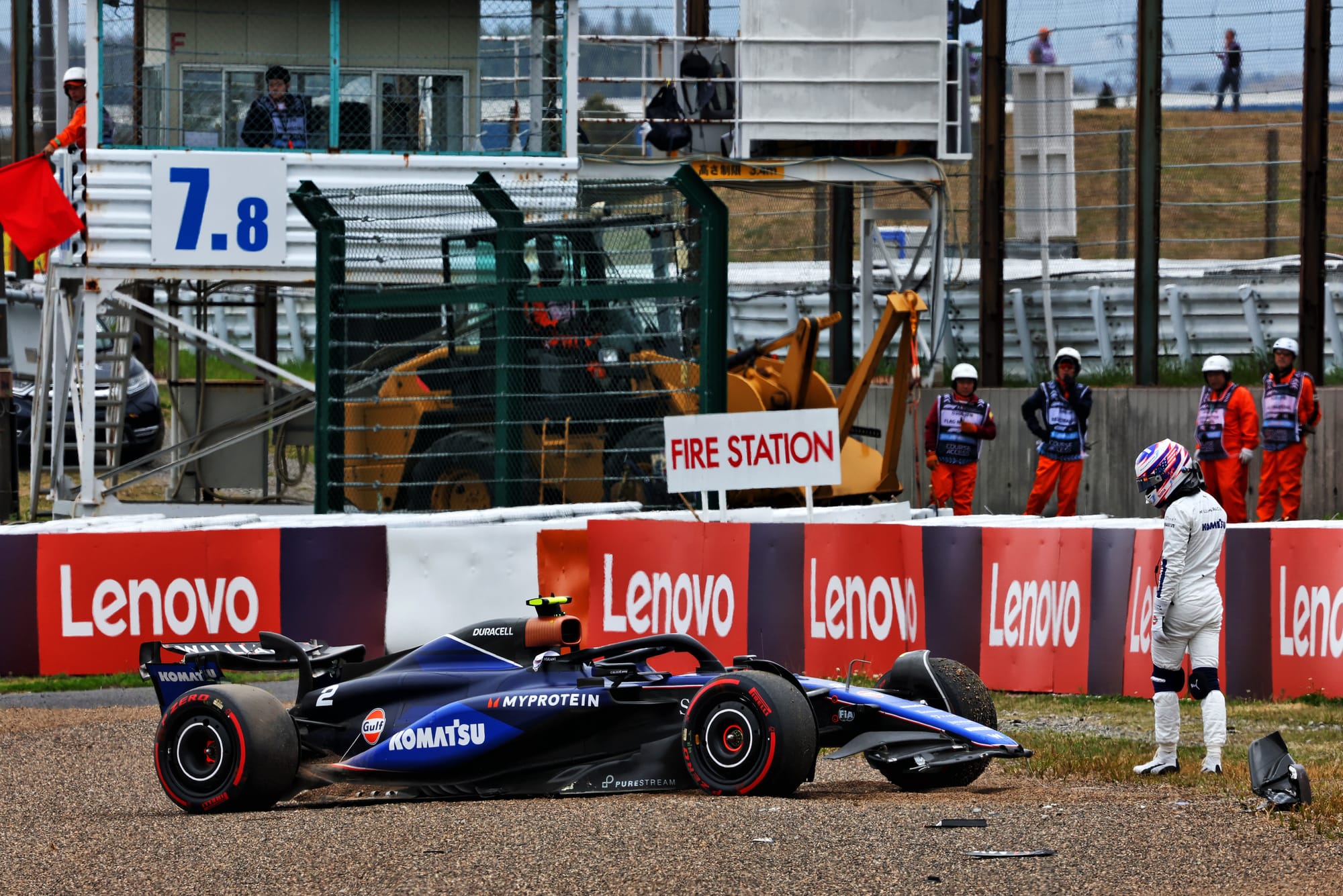 Logan Sargeant Williams Japanese Grand Prix practice crash