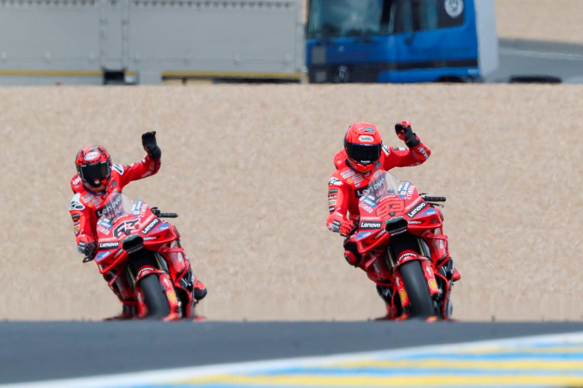Pecco Bagnaia and Marc Marquez, Ducati, MotoGP