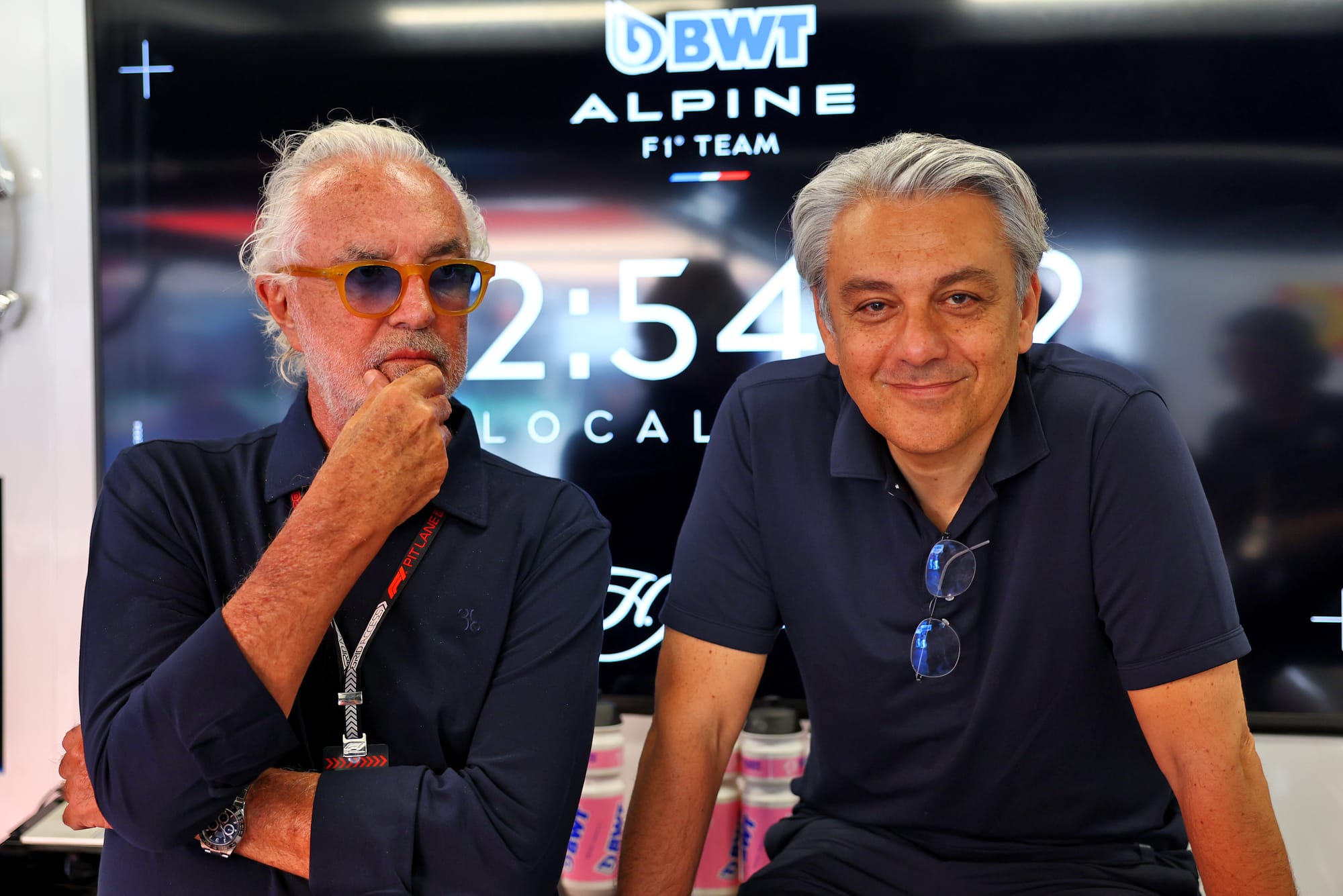 Flavio Briatore and Luca de Meo
