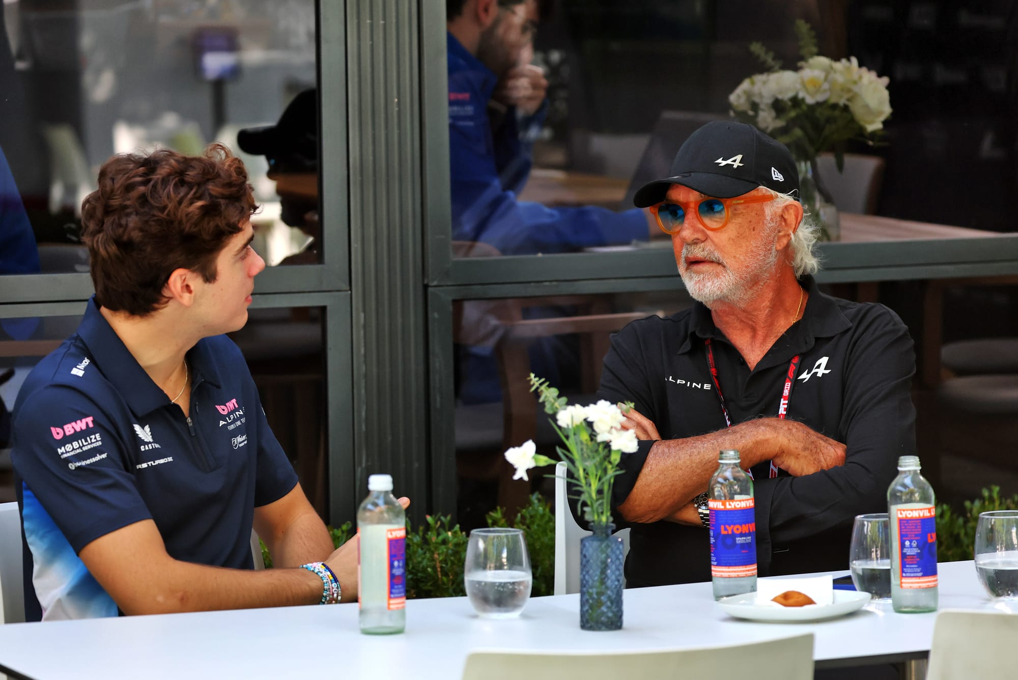 Franco Colapinto and Flavio Briatore