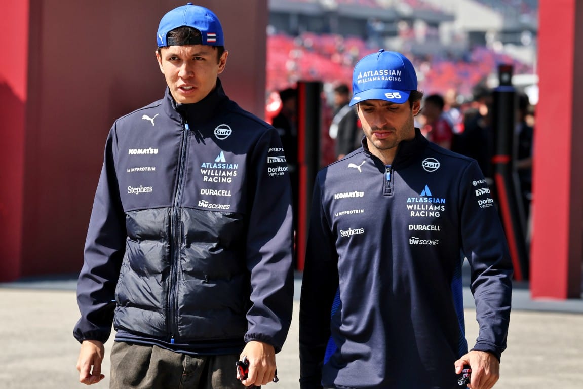 Alex Albon and Carlos Sainz, Williams, F1