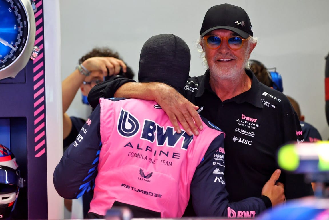 Franco Colapinto and Flavio Briatore, Alpine, F1