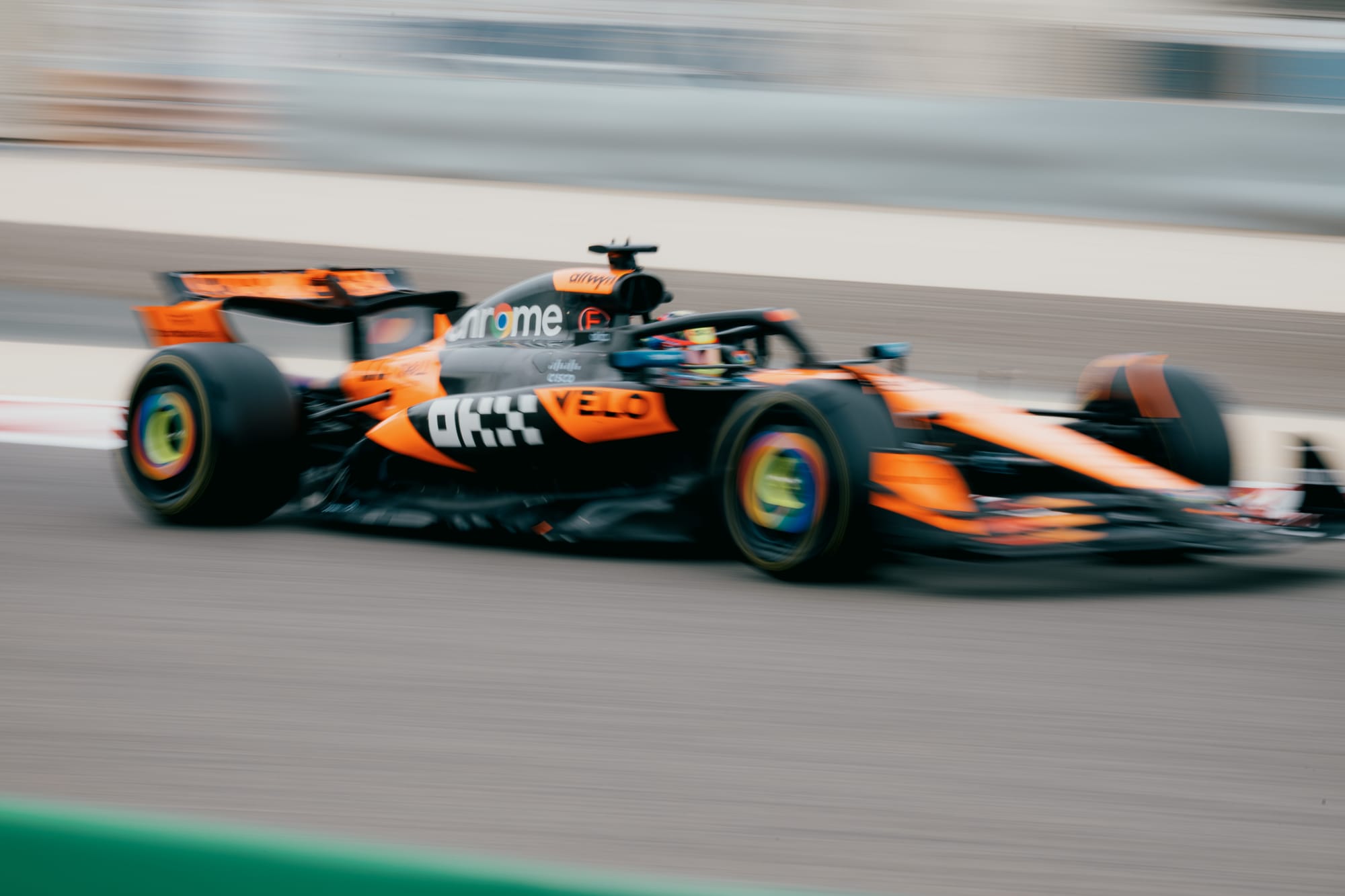 Oscar Piastri McLaren Bahrain F1 testing 2025