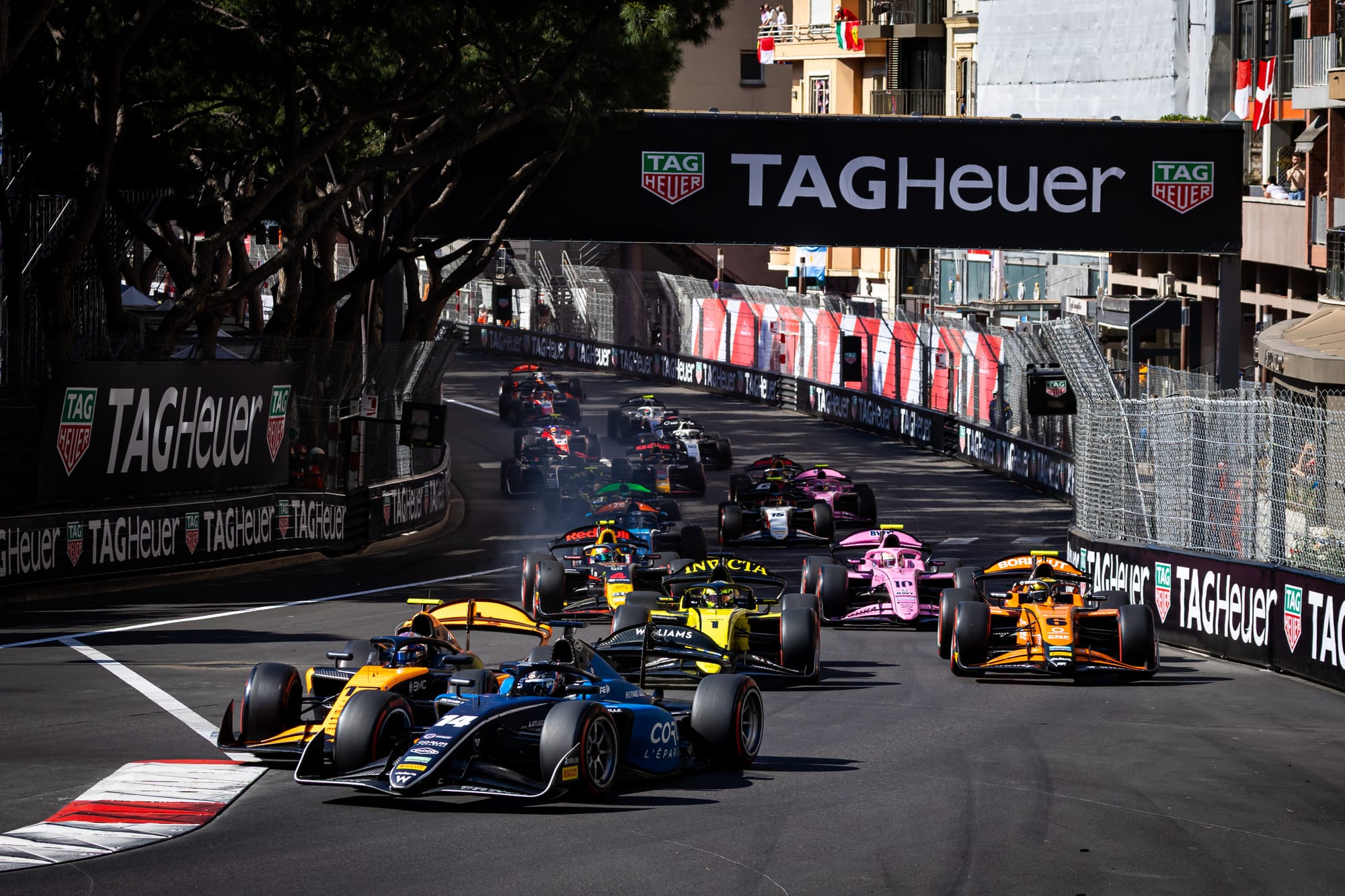 Alex Dunne crash Monaco Formula 2 2025