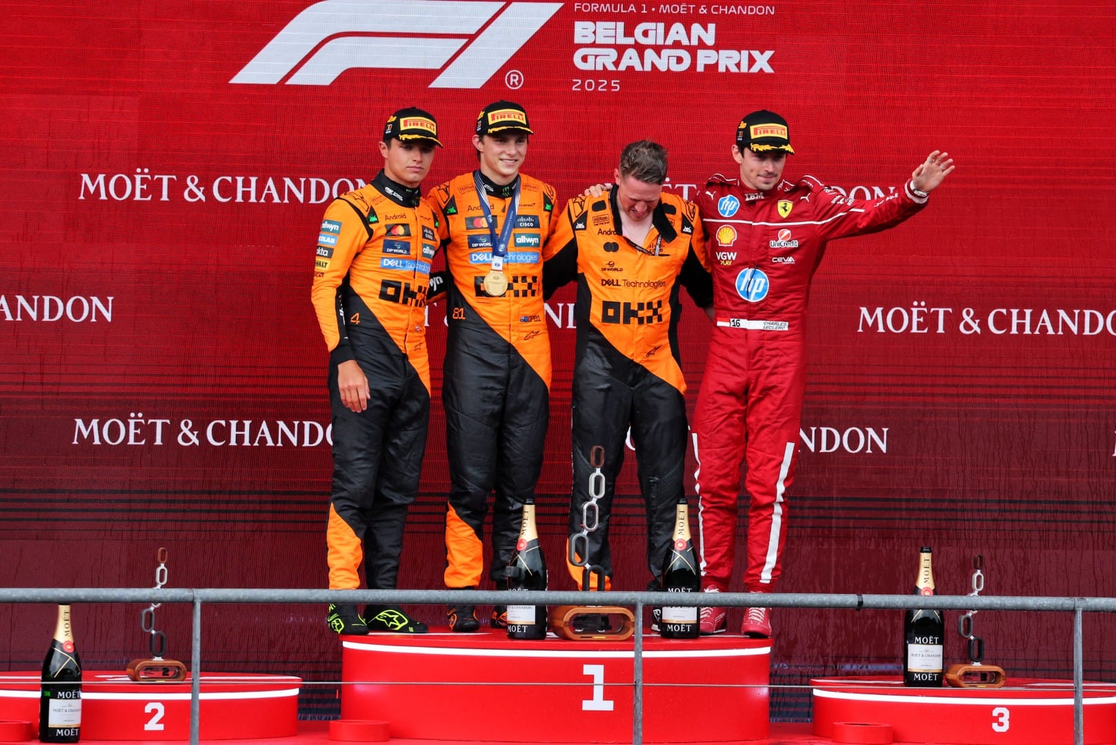 Belgian GP F1 podium