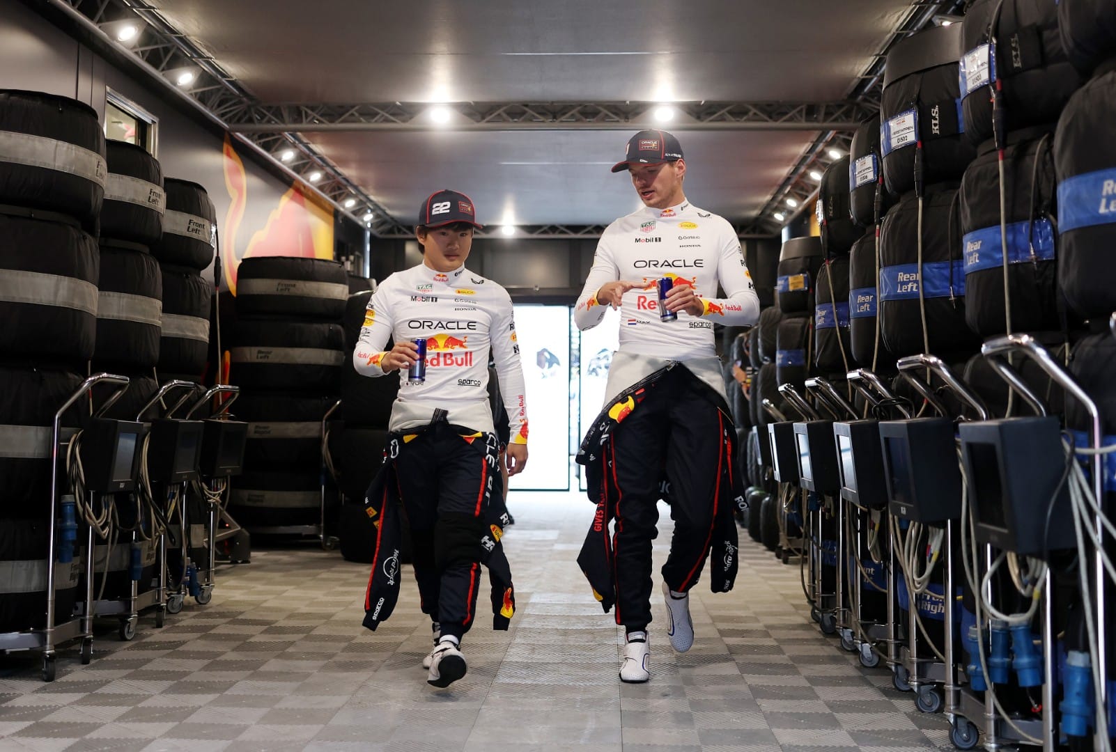 Yuki Tsunoda and Max Verstappen, Red Bull, F1