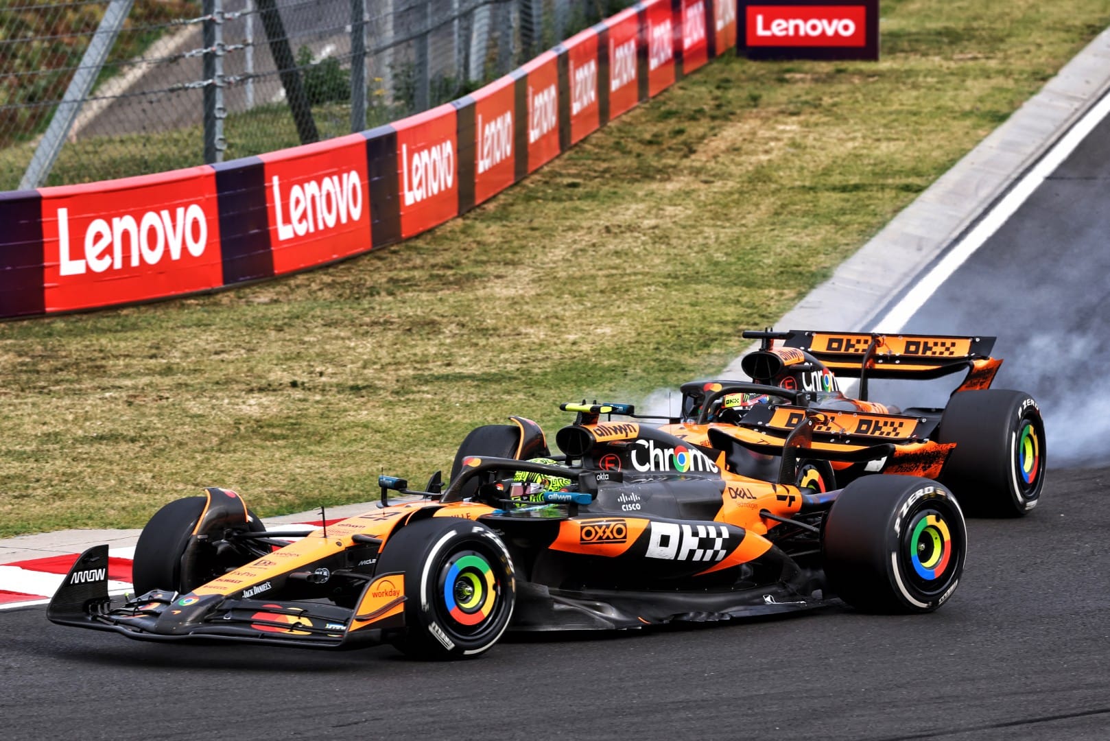 Lando Norris and Oscar Piastri, McLaren, F1