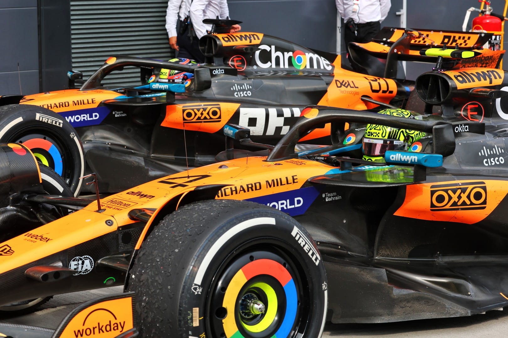 Lando Norris and Oscar Piastri, McLaren, F1