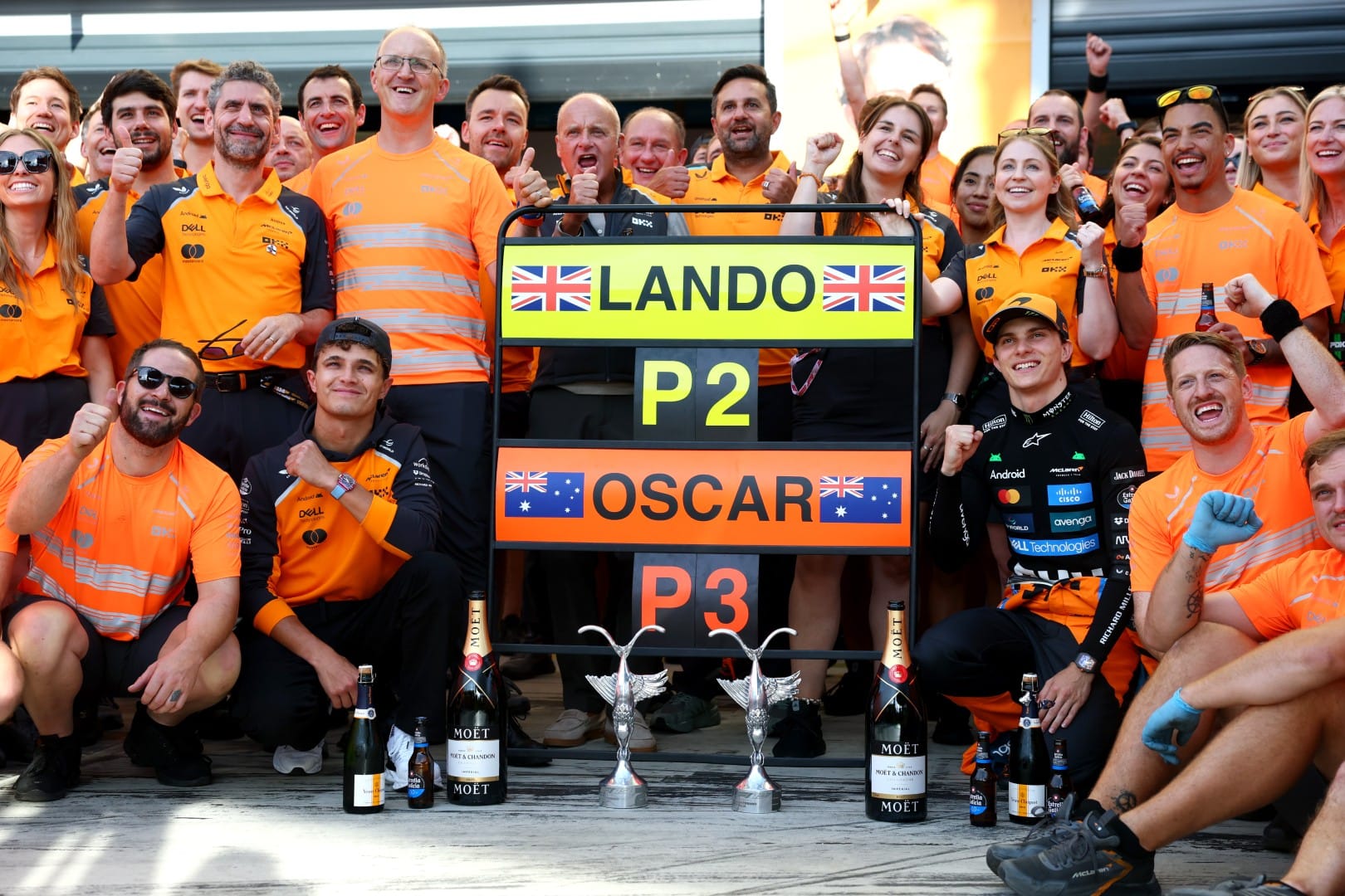 Lando Norris and Oscar Piastri, McLaren, F1