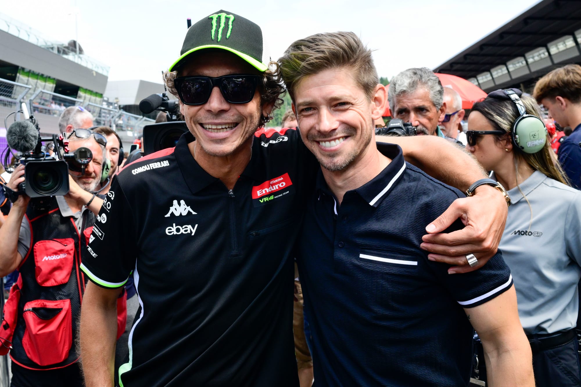 Valentino Rossi and Casey Stoner
