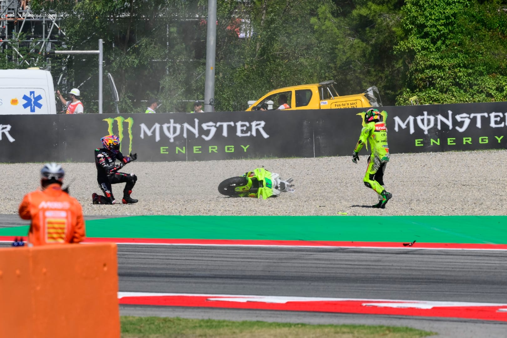 Jorge Martin and Franco Morbidelli MotoGP crash