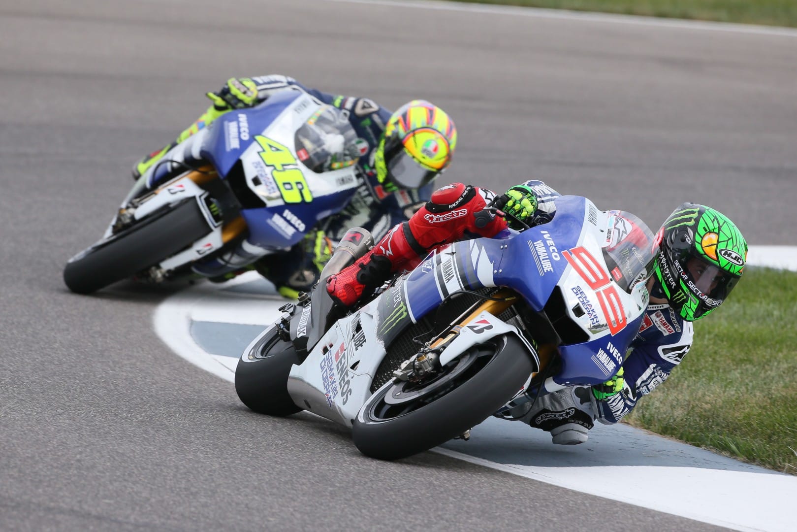 Jorge Lorenzo and Valentino Rossi, Yamaha, MotoGP