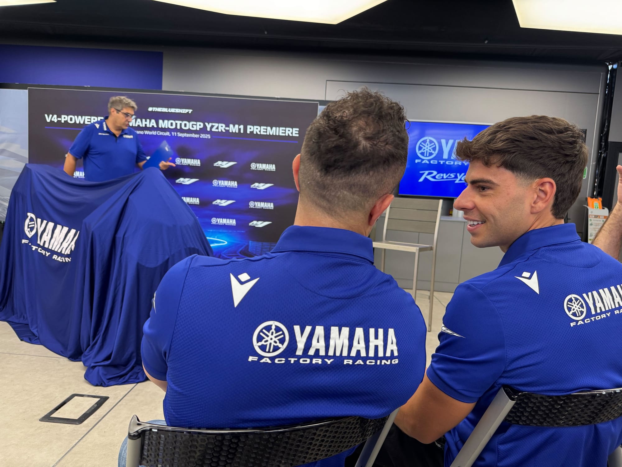 Andrea Dovizioso and Augusto Fernandez, Yamaha, MotoGP