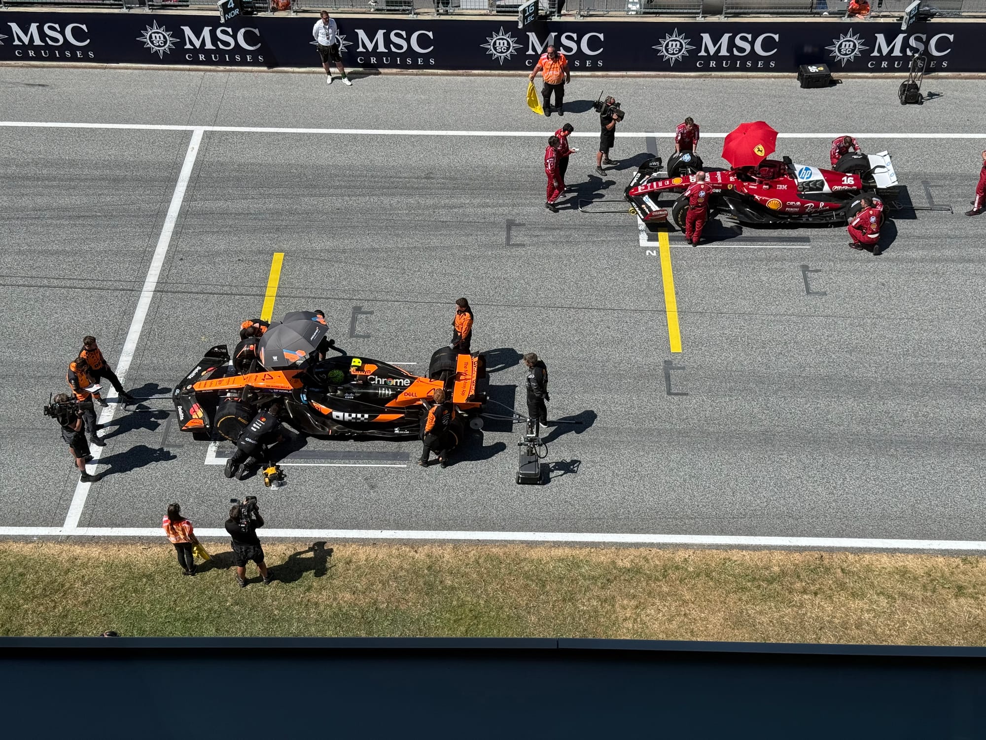 Why Hamilton and Norris are using tape on F1 starting grids