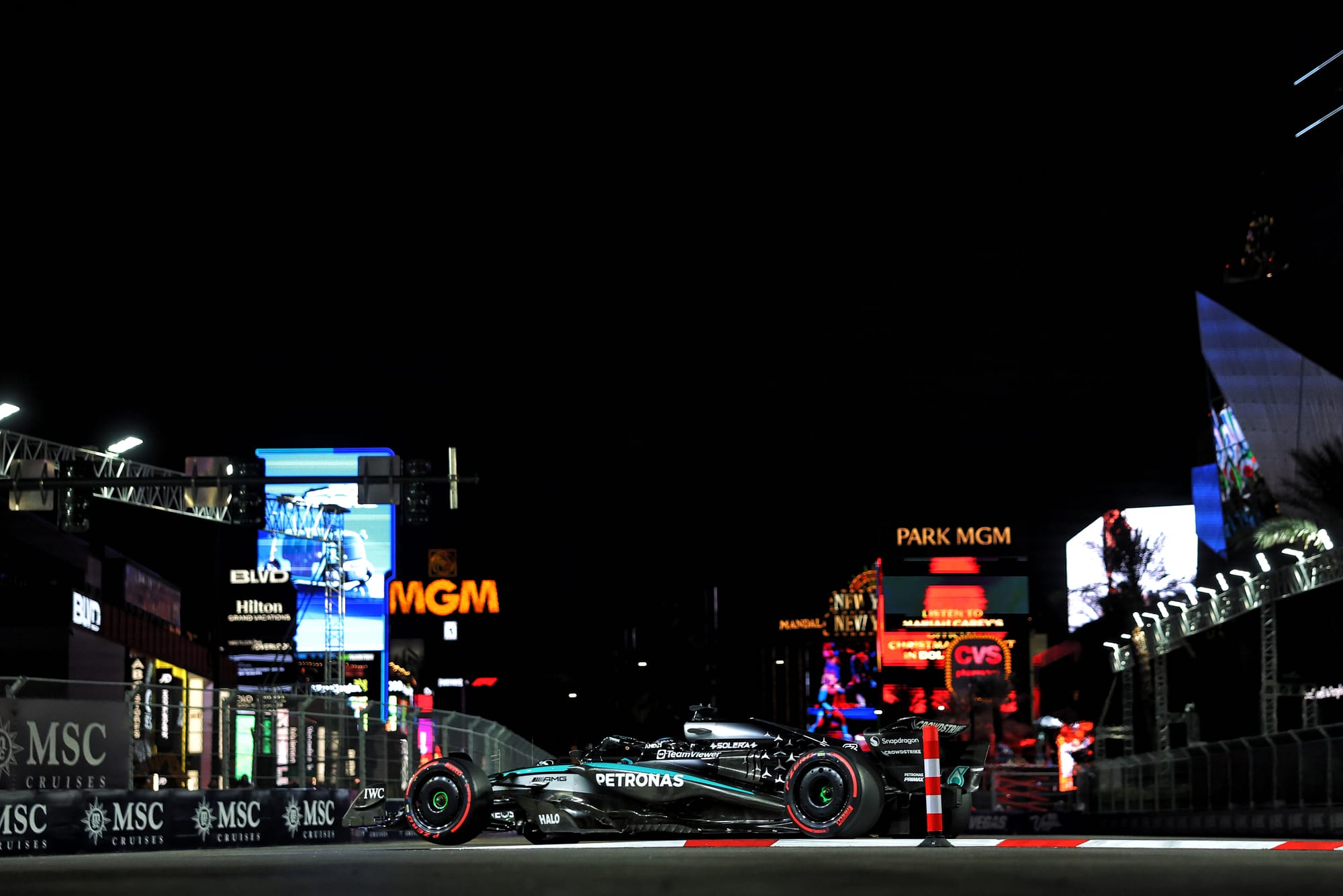 Russell beats Verstappen in Vegas FP3 as McLarens lap slowest of all