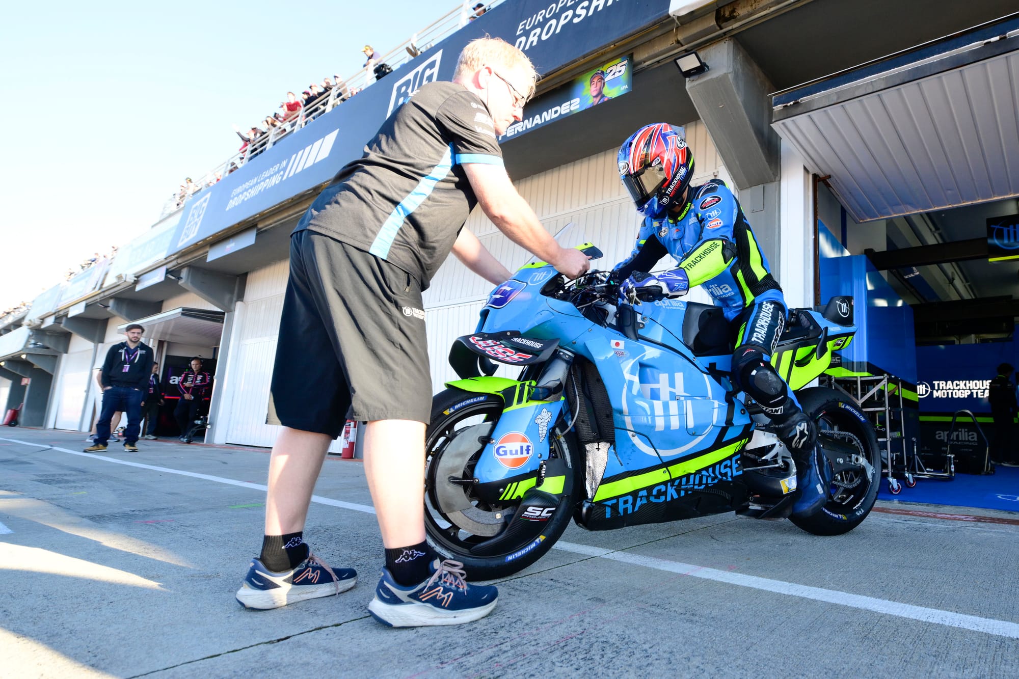 Ai Ogura Trackhouse Aprilia Valencia MotoGP test 2025