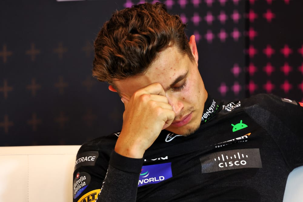 Norris's self-criticism was entirely justified after 'amateur' slip