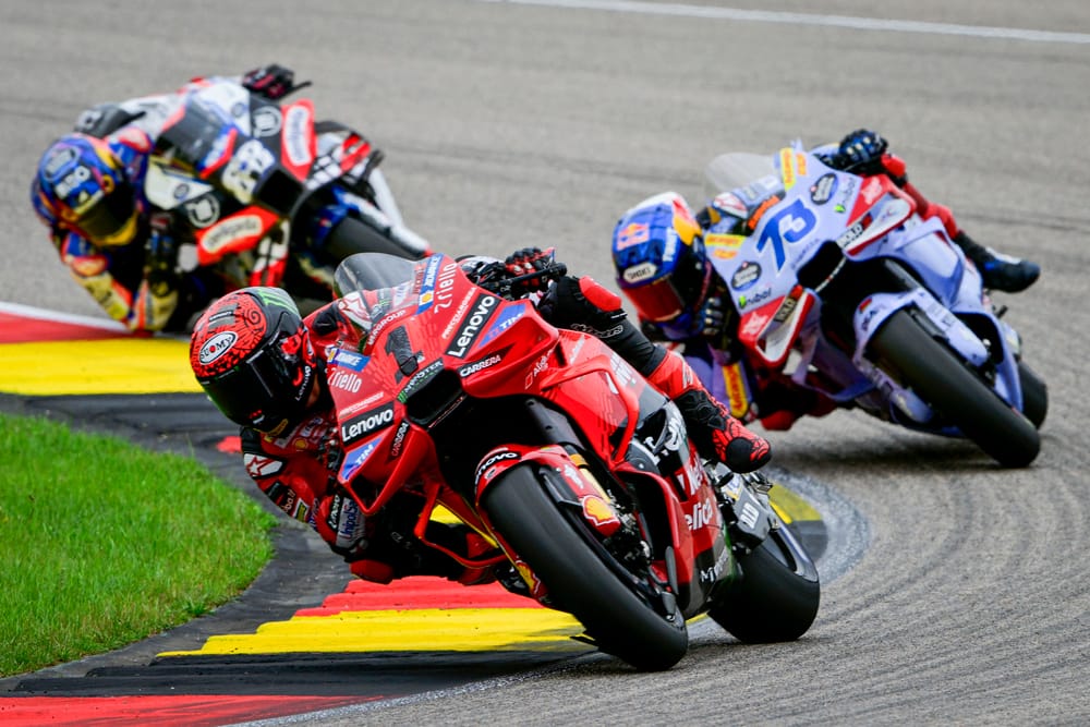 Late Martin crash hands Bagnaia Sachsenring win - and points lead