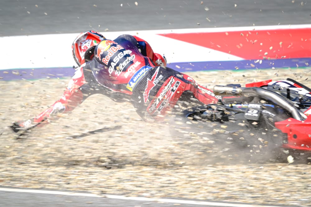 Huge Acosta crash interrupts Austria MotoGP FP1
