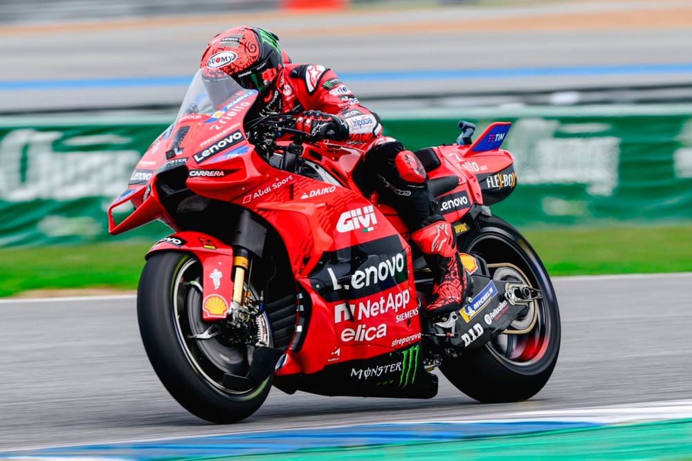 Martin, Marquez crash out of Thai GP qualifying, Bagnaia on pole