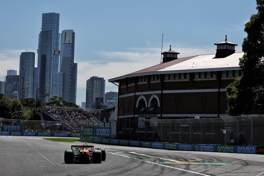 Norris leads Sainz in first 2025 F1 practice, big crash for Bearman The Race