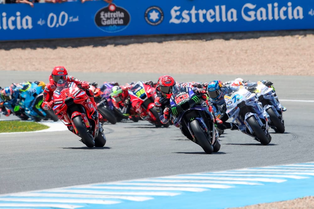 Quartararo crash sets up Marquez romp in Jerez sprint