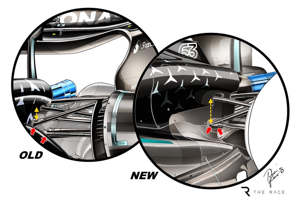 Mercedes drops new F1 suspension