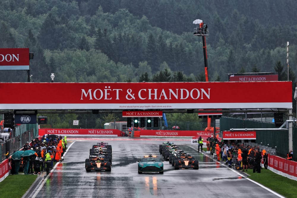 F1's Belgian GP underway after long rain delay